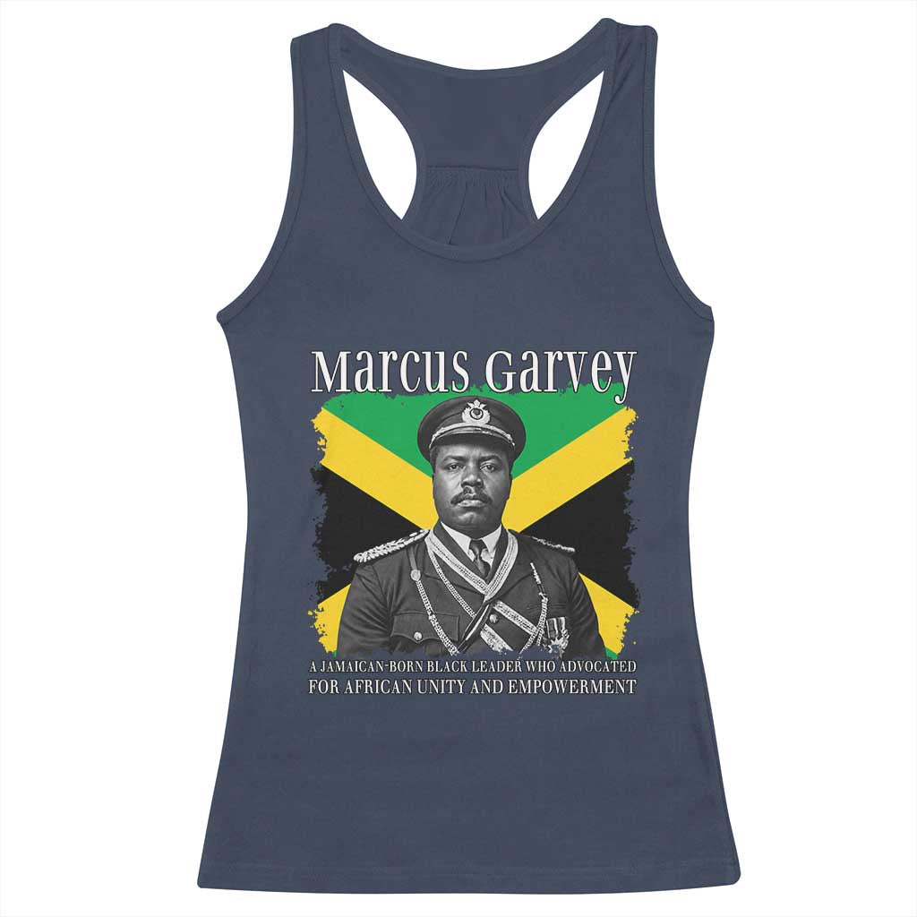 Marcus Garvey Jamaican National Hero Racerback Tank Top Pan Africanism History Gift TS12 Navy Print Your Wear