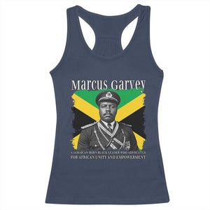 Marcus Garvey Jamaican National Hero Racerback Tank Top Pan Africanism History Gift TS12 Navy Print Your Wear