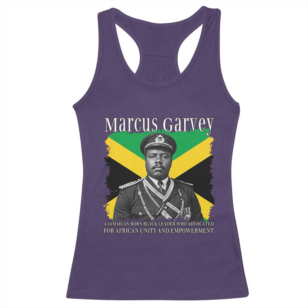 Marcus Garvey Jamaican National Hero Racerback Tank Top Pan Africanism History Gift TS12 Purple Print Your Wear