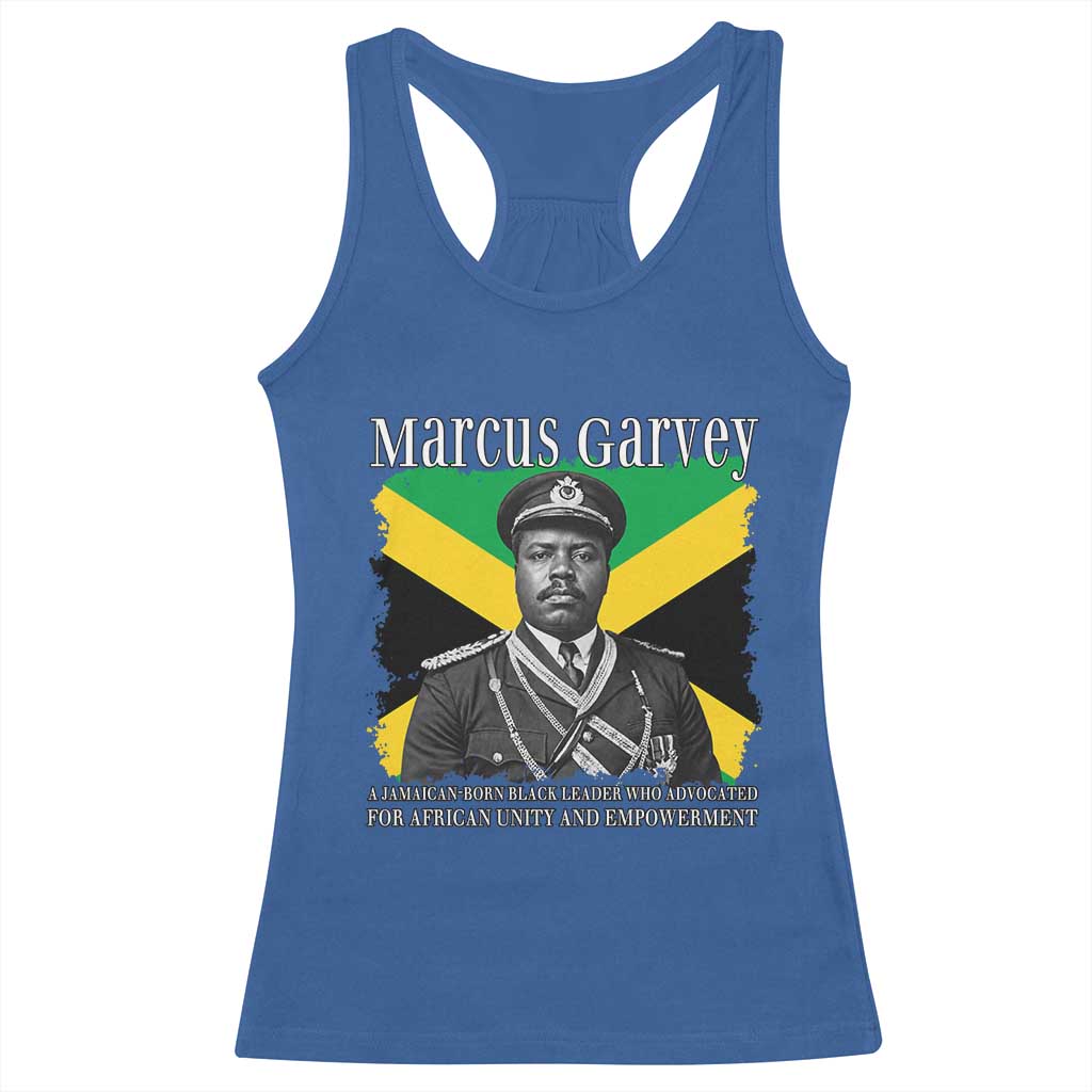 Marcus Garvey Jamaican National Hero Racerback Tank Top Pan Africanism History Gift TS12 Royal Blue Print Your Wear