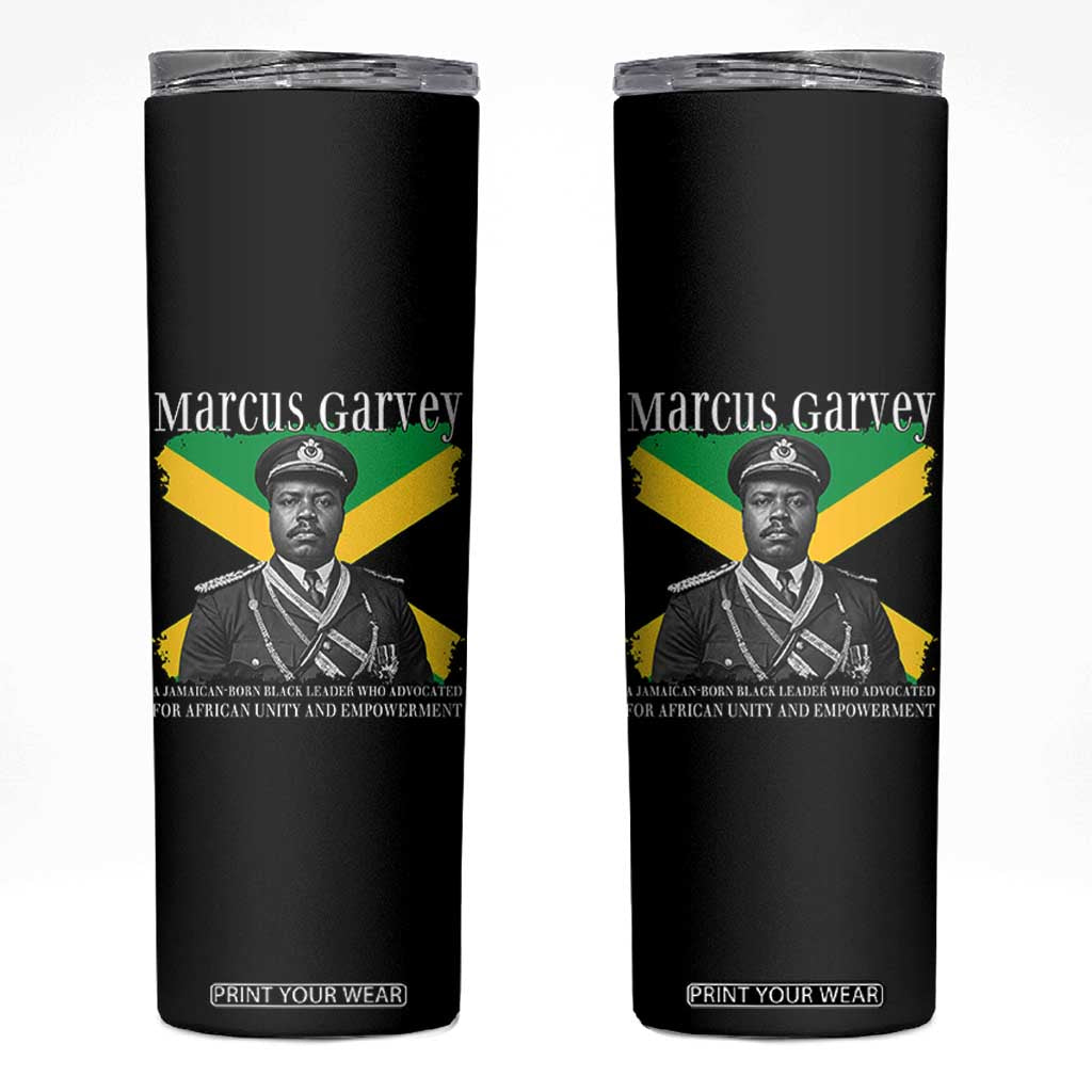 Marcus Garvey Jamaican National Hero Skinny Tumbler Pan Africanism History Gift TS12 Black Print Your Wear