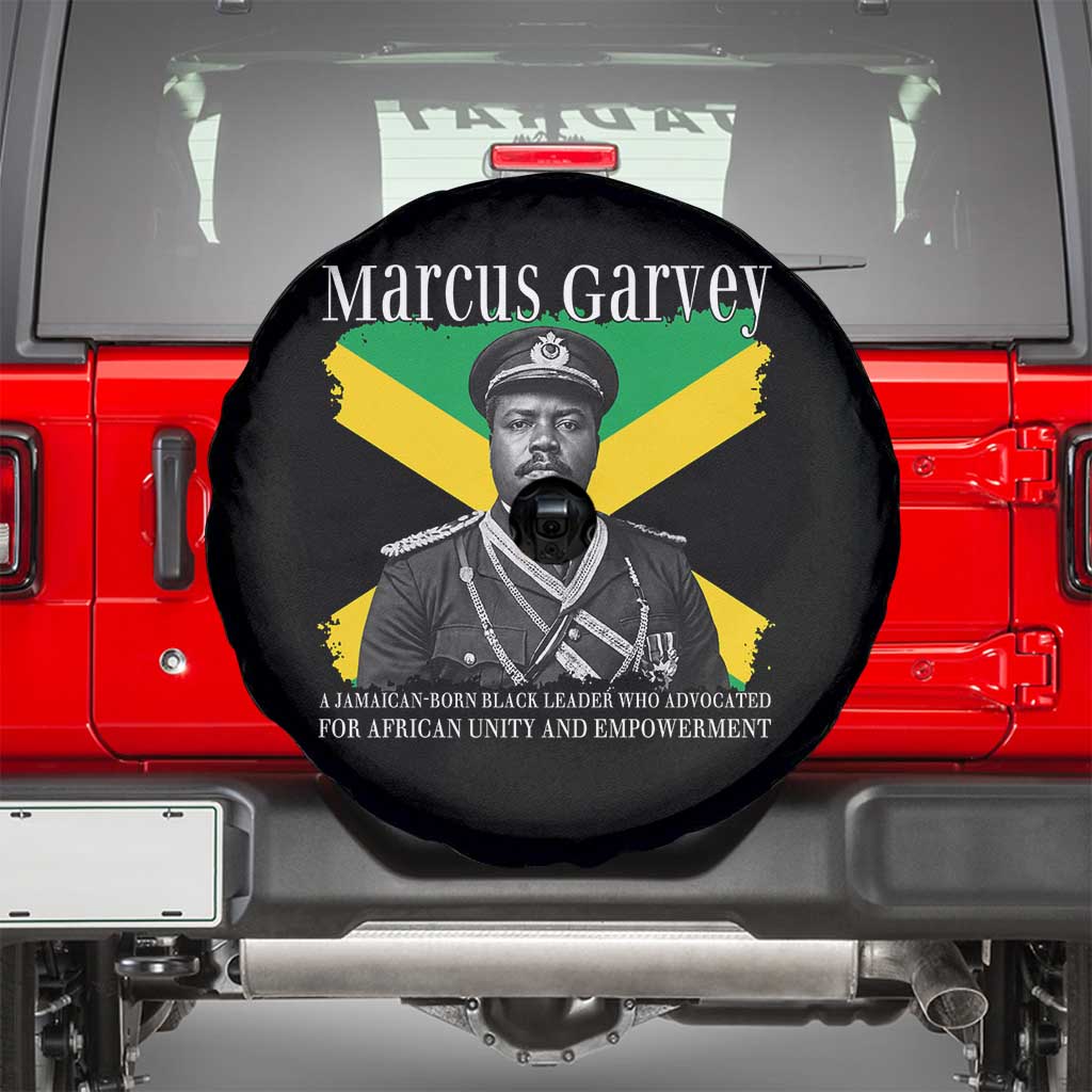 Marcus Garvey Jamaican National Hero Spare Tire Cover Pan Africanism History Gift TS12 Black Print Your Wear