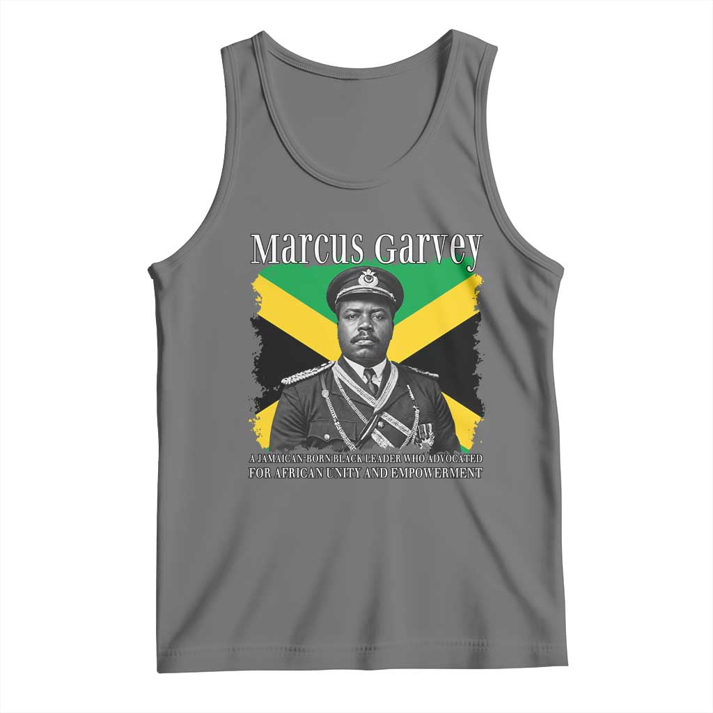 Marcus Garvey Jamaican National Hero Tank Top Pan Africanism History Gift TS12 Black Heather Print Your Wear