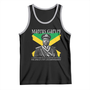 Marcus Garvey Jamaican National Hero Tank Top Pan Africanism History Gift TS12 Black Athletic Heather Print Your Wear