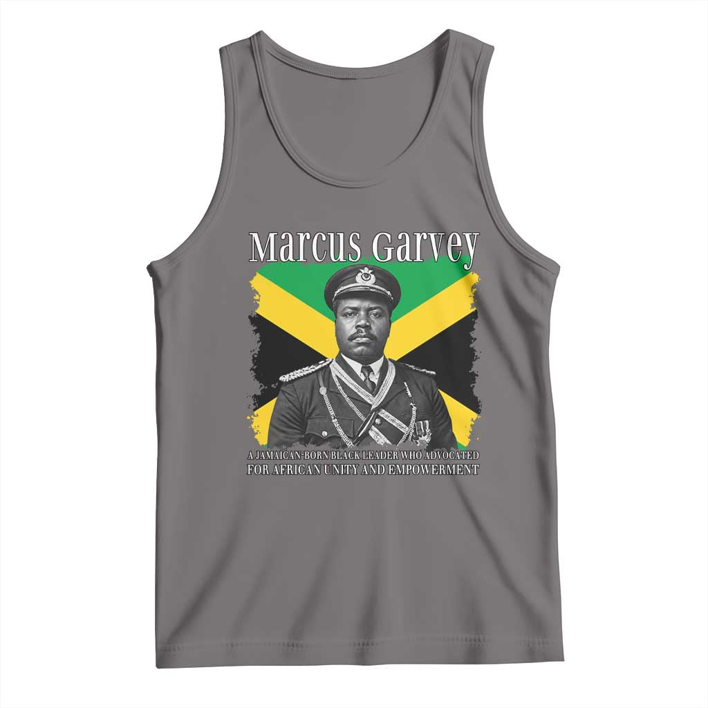 Marcus Garvey Jamaican National Hero Tank Top Pan Africanism History Gift TS12 Deep Heather Print Your Wear