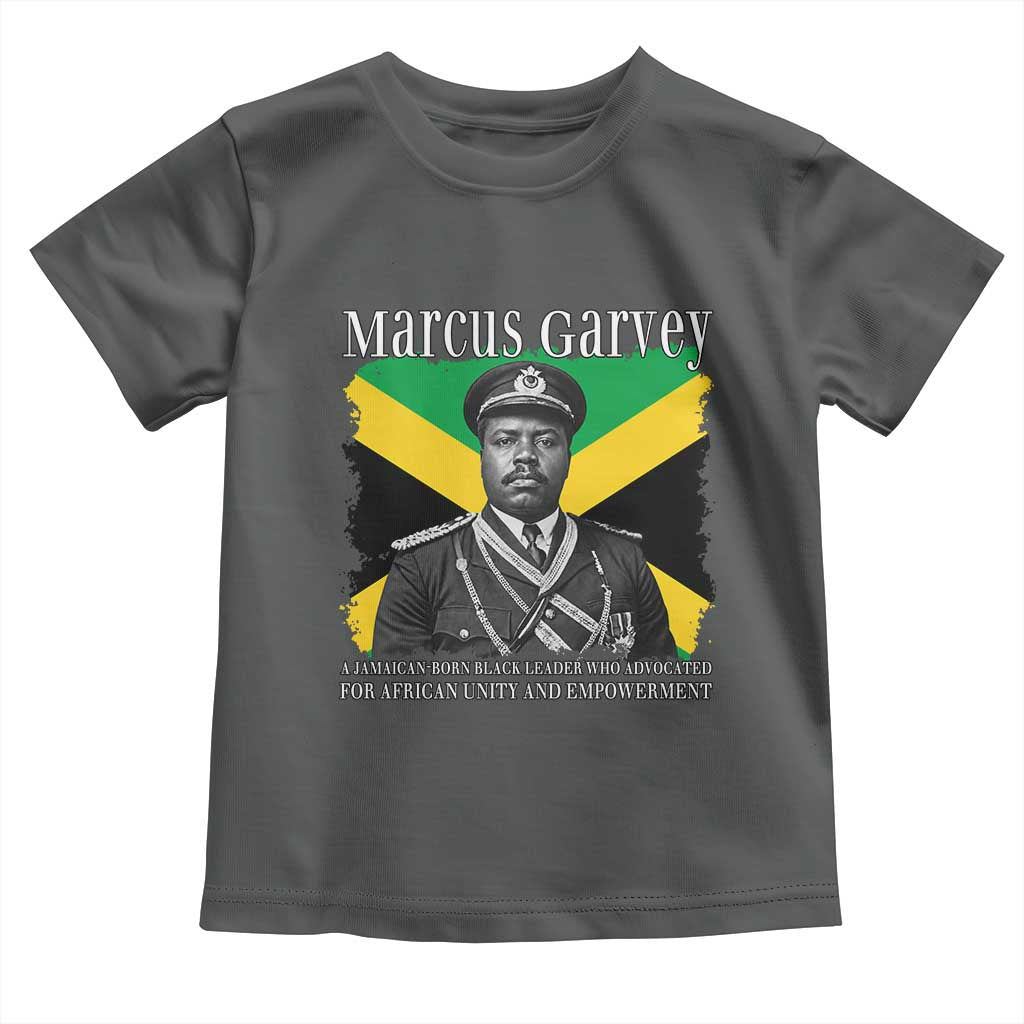 Marcus Garvey Jamaican National Hero Toddler T Shirt Pan Africanism History Gift TS12 Dark Heather Print Your Wear