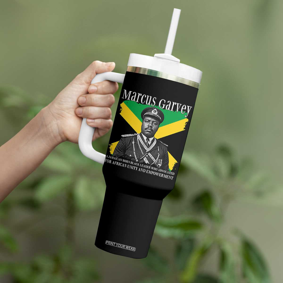 Marcus Garvey Jamaican National Hero Tumbler With Handle Pan Africanism History Gift TS12 Print Your Wear