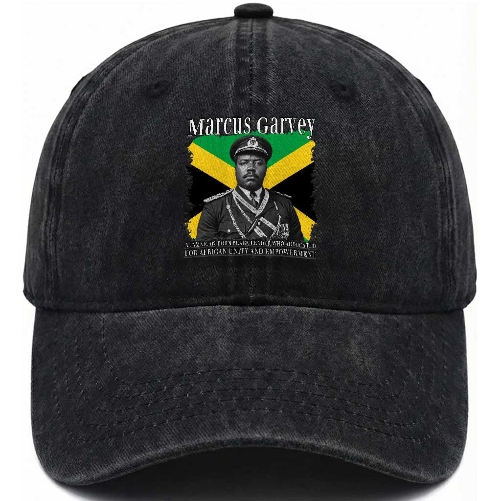 Marcus Garvey Jamaican National Hero Washed Cotton Baseball Cap Pan Africanism History Gift TS12 Print Your Wear