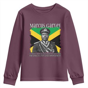 Marcus Garvey Jamaican National Hero Youth Sweatshirt Pan Africanism History Gift TS12 Maroon Print Your Wear