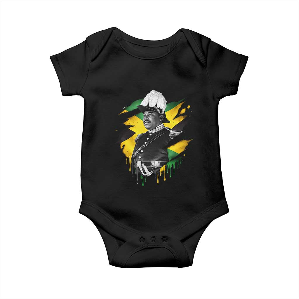 Marcus Garvey Jamaican National Hero Baby Onesie African American Heritage TS12 Black Print Your Wear