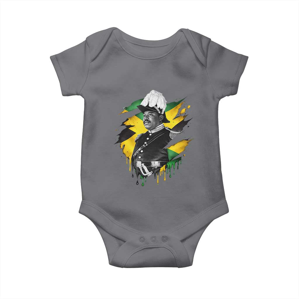 Marcus Garvey Jamaican National Hero Baby Onesie African American Heritage TS12 Charcoal Print Your Wear