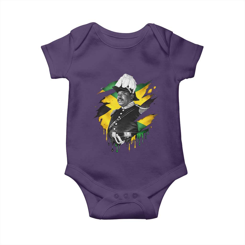 Marcus Garvey Jamaican National Hero Baby Onesie African American Heritage TS12 Purple Print Your Wear