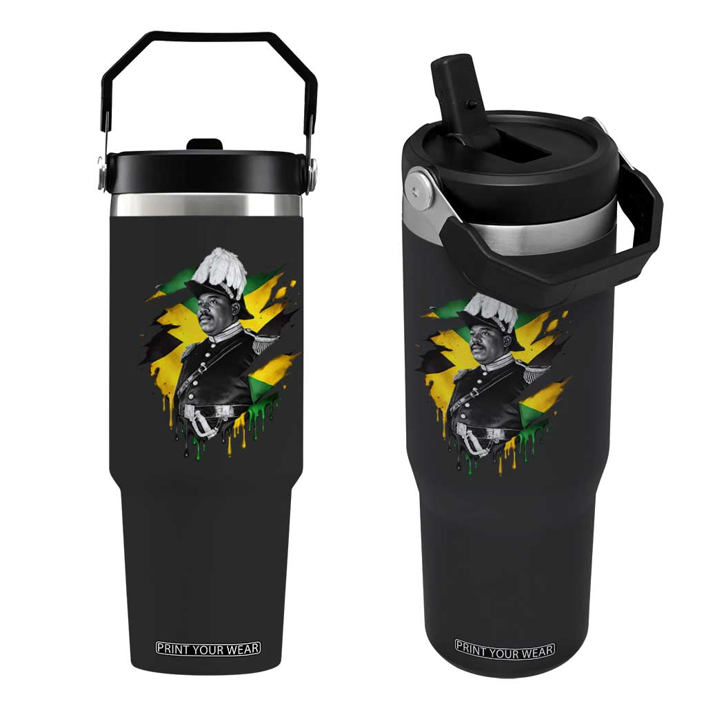 Marcus Garvey Jamaican National Hero Flip Straw Tumbler African American Heritage TS12 One Size: 30 oz Black Print Your Wear