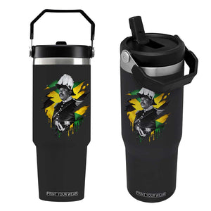 Marcus Garvey Jamaican National Hero Flip Straw Tumbler African American Heritage TS12 One Size: 30 oz Black Print Your Wear
