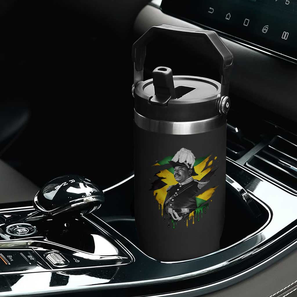 Marcus Garvey Jamaican National Hero Flip Straw Tumbler African American Heritage TS12 Print Your Wear