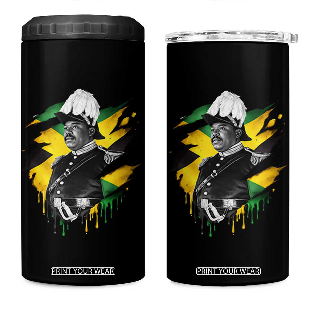 Marcus Garvey Jamaican National Hero 4 in 1 Can Cooler Tumbler African American Heritage TS12 One Size: 16 oz Black Print Your Wear