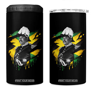 Marcus Garvey Jamaican National Hero 4 in 1 Can Cooler Tumbler African American Heritage TS12 One Size: 16 oz Black Print Your Wear