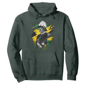Marcus Garvey Jamaican National Hero Hoodie African American Heritage TS12 Dark Forest Green Print Your Wear