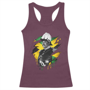 Marcus Garvey Jamaican National Hero Racerback Tank Top African American Heritage TS12 Maroon Print Your Wear