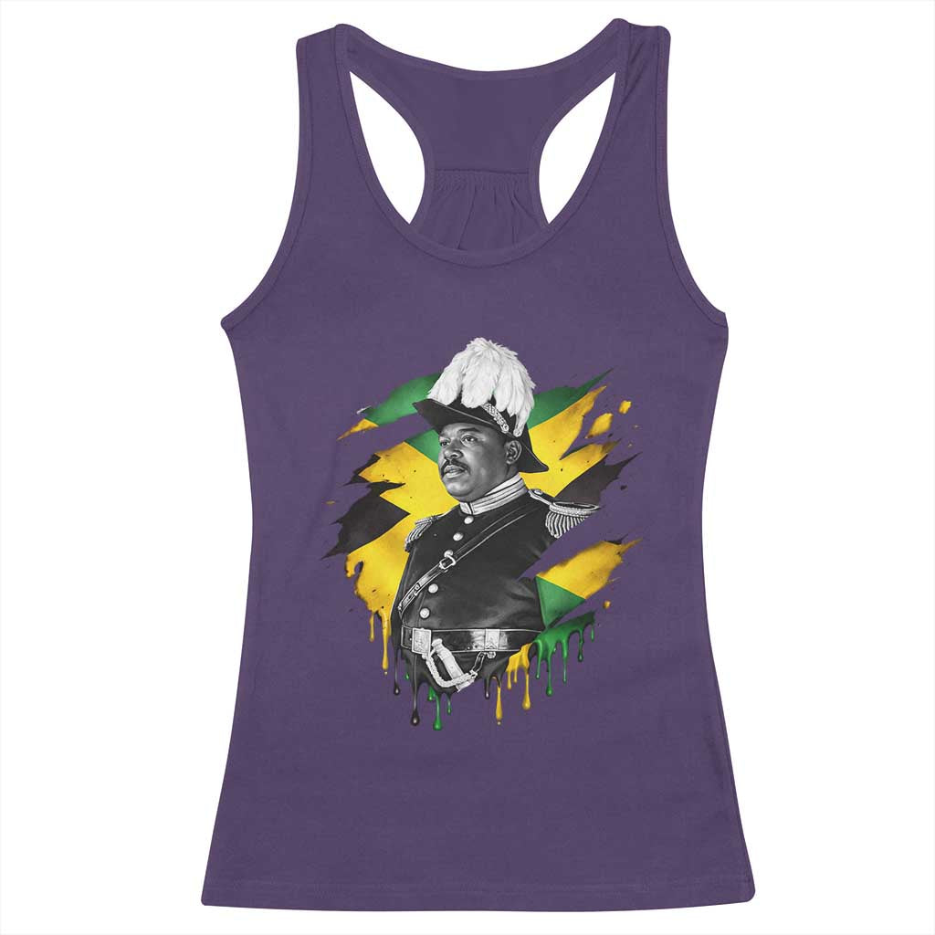Marcus Garvey Jamaican National Hero Racerback Tank Top African American Heritage TS12 Purple Print Your Wear