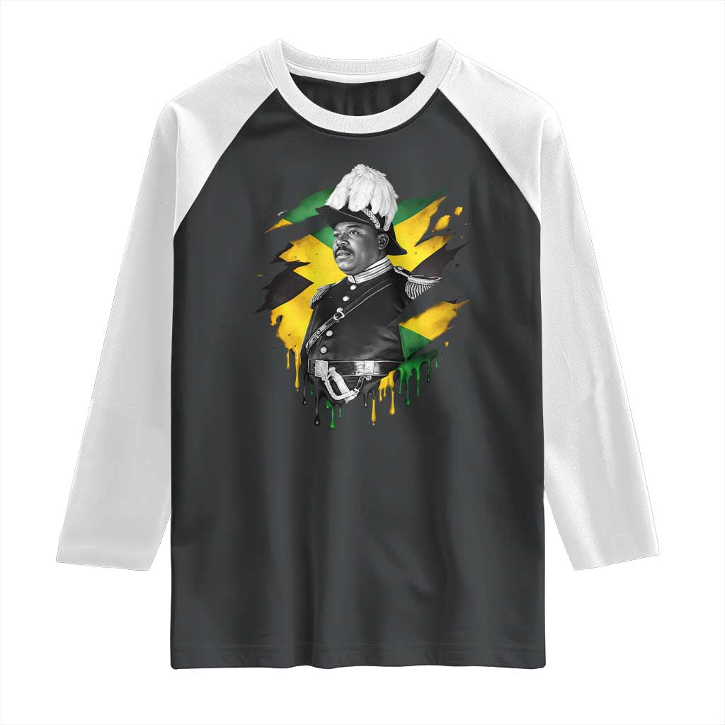 Marcus Garvey Jamaican National Hero Raglan Shirt African American Heritage TS12 Black White Print Your Wear
