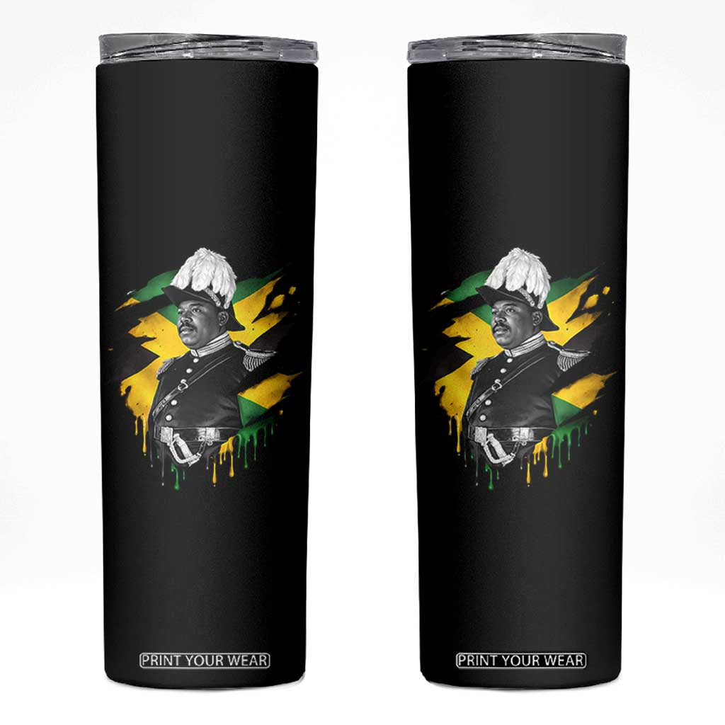 Marcus Garvey Jamaican National Hero Skinny Tumbler African American Heritage TS12 Black Print Your Wear