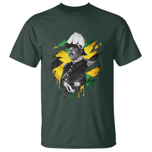 Marcus Garvey Jamaican National Hero T Shirt African American Heritage TS12 Dark Forest Green Print Your Wear