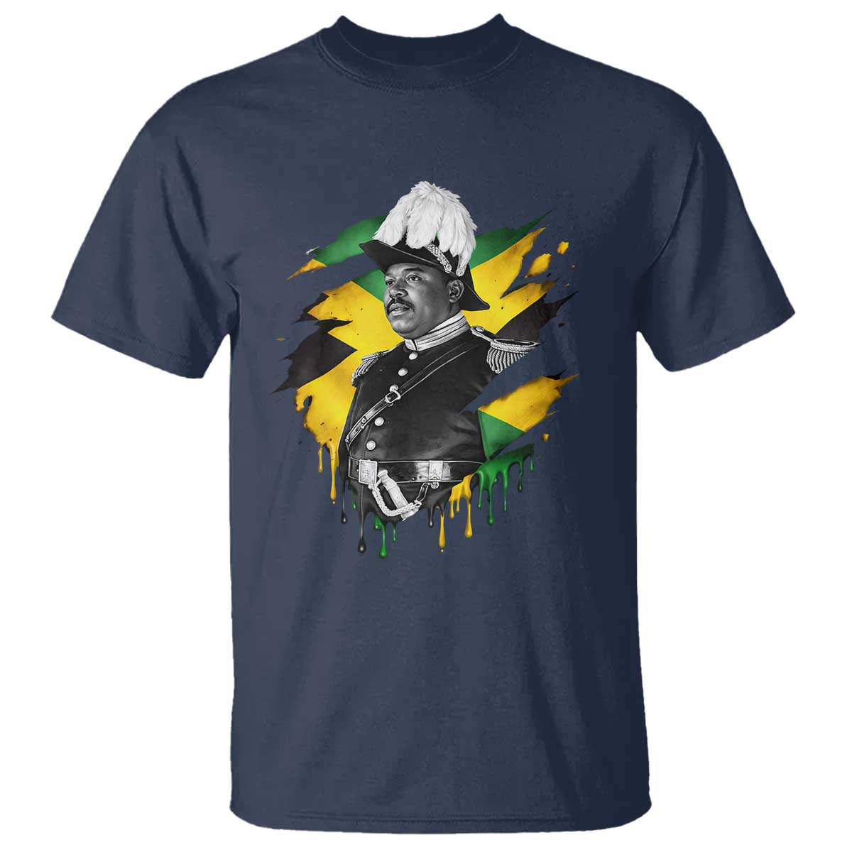 Marcus Garvey Jamaican National Hero T Shirt African American Heritage TS12 Navy Print Your Wear