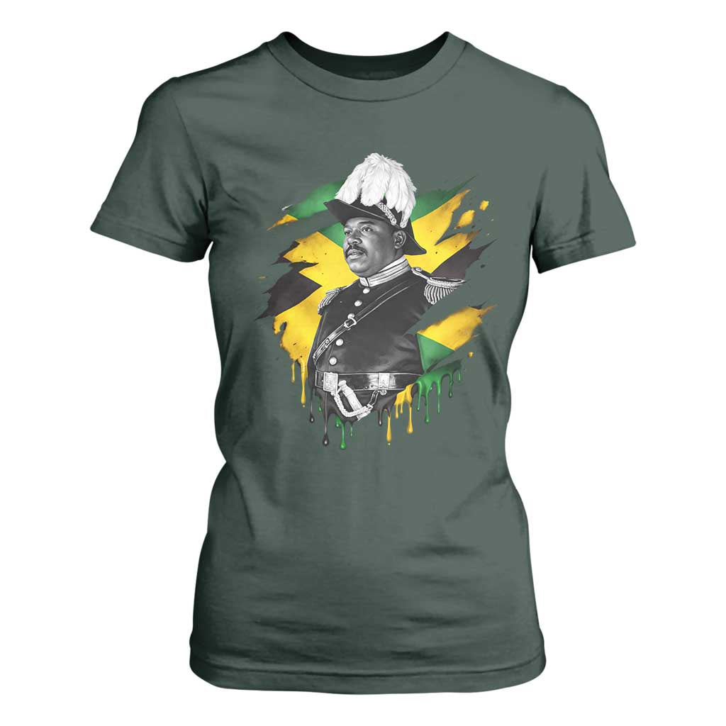 Marcus Garvey Jamaican National Hero T Shirt For Women African American Heritage TS12 Dark Forest Green Print Your Wear