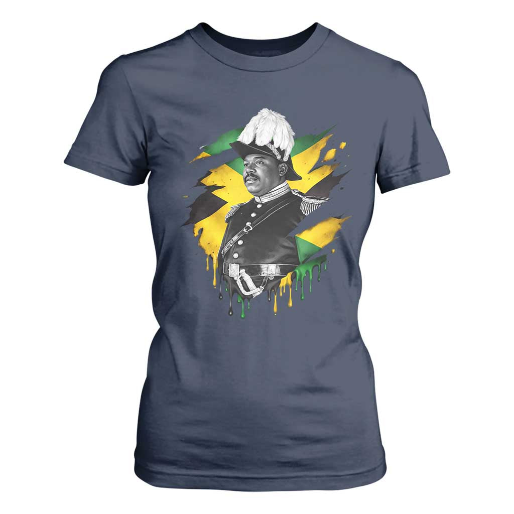 Marcus Garvey Jamaican National Hero T Shirt For Women African American Heritage TS12 Navy Print Your Wear