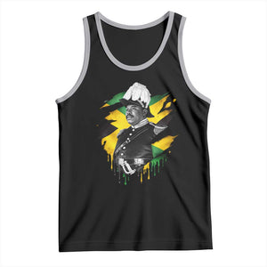 Marcus Garvey Jamaican National Hero Tank Top African American Heritage TS12 Black Athletic Heather Print Your Wear