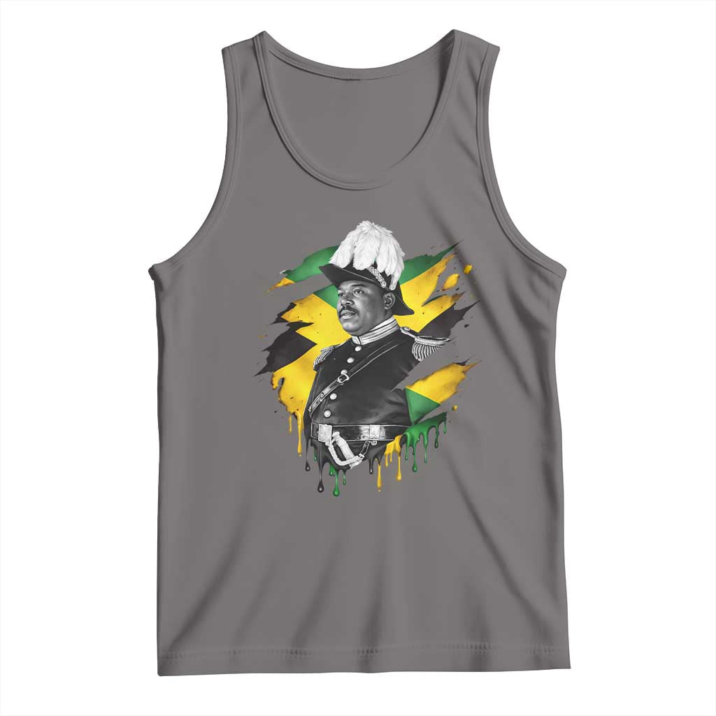 Marcus Garvey Jamaican National Hero Tank Top African American Heritage TS12 Deep Heather Print Your Wear