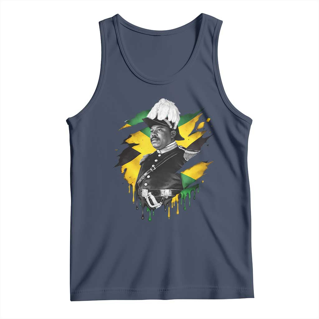 Marcus Garvey Jamaican National Hero Tank Top African American Heritage TS12 Navy Print Your Wear