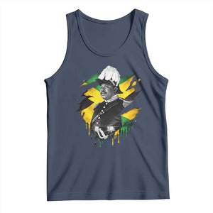 Marcus Garvey Jamaican National Hero Tank Top African American Heritage TS12 Navy Print Your Wear