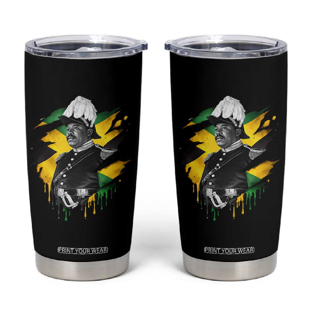 Marcus Garvey Jamaican National Hero Tumbler Cup African American Heritage TS12 Black Print Your Wear