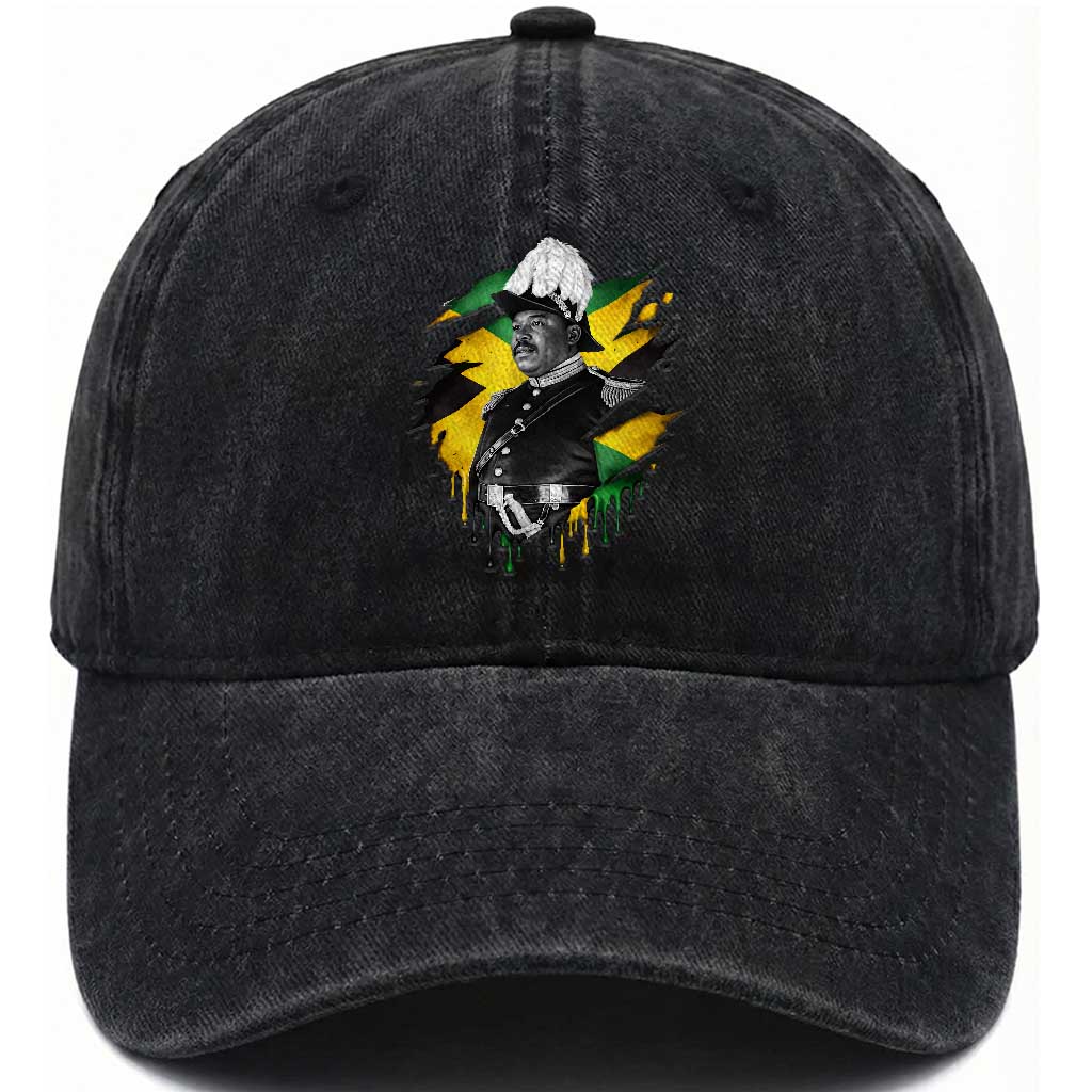 Marcus Garvey Jamaican National Hero Washed Cotton Baseball Cap African American Heritage TS12 Print Your Wear