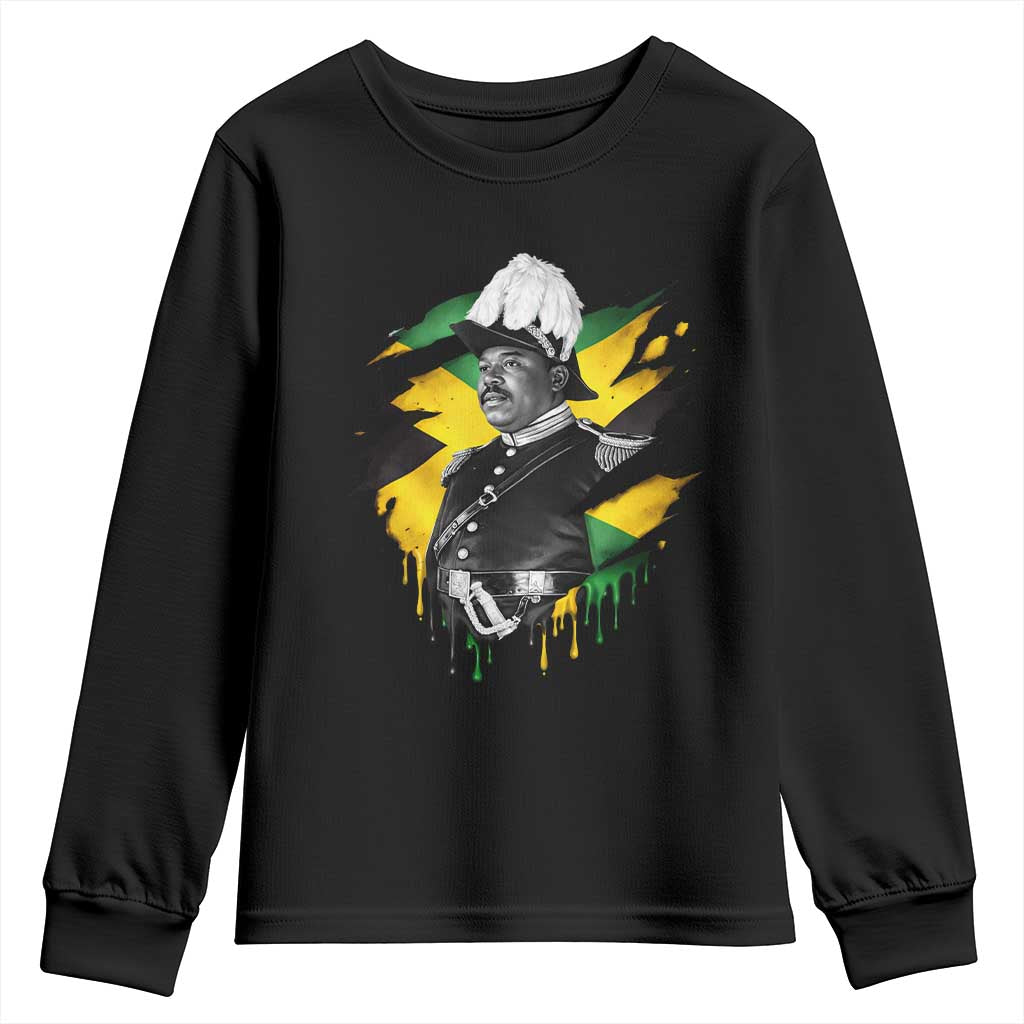 Marcus Garvey Jamaican National Hero Youth Sweatshirt African American Heritage TS12 Black Print Your Wear
