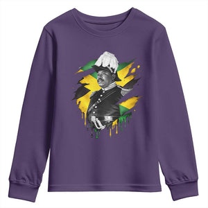 Marcus Garvey Jamaican National Hero Youth Sweatshirt African American Heritage TS12 Purple Print Your Wear
