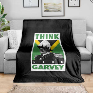 Pan Africanism Think Like Garvey Throw Blanket Marcus Garvey Jamaica Flag TS12 Print Your Wear