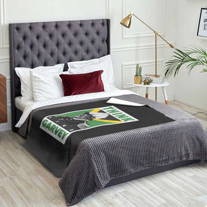 Pan Africanism Think Like Garvey Throw Blanket Marcus Garvey Jamaica Flag TS12 Print Your Wear