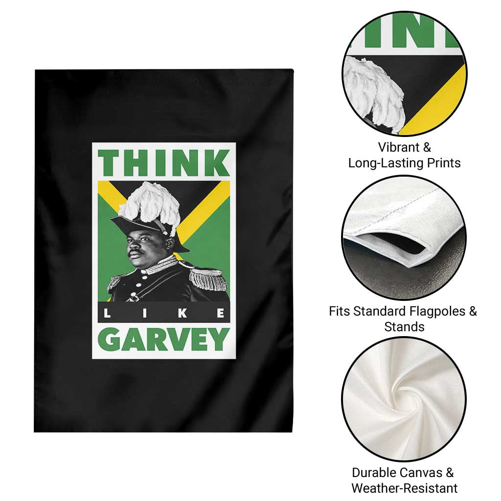 Pan Africanism Think Like Garvey Garden Flag Marcus Garvey Jamaica Flag TS12 Print Your Wear