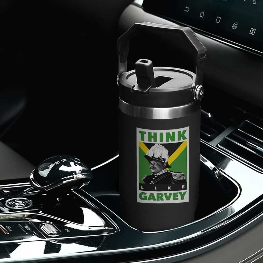 Pan Africanism Think Like Garvey Flip Straw Tumbler Marcus Garvey Jamaica Flag TS12 Print Your Wear