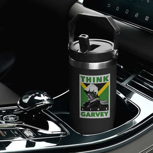 Pan Africanism Think Like Garvey Flip Straw Tumbler Marcus Garvey Jamaica Flag TS12 Print Your Wear