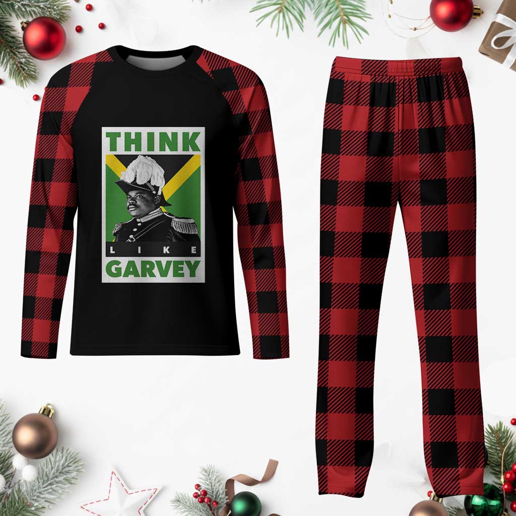 Pan Africanism Think Like Garvey Plaid Pajama Set Marcus Garvey Jamaica Flag TS12 Buffalo Plaid Print Your Wear