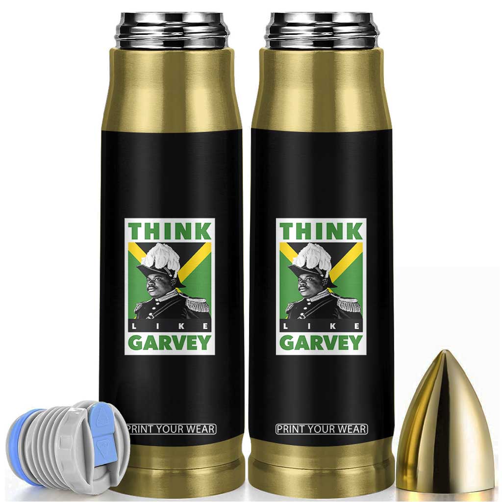 Pan Africanism Think Like Garvey Bullet Tumbler Marcus Garvey Jamaica Flag TS12 Black Print Your Wear