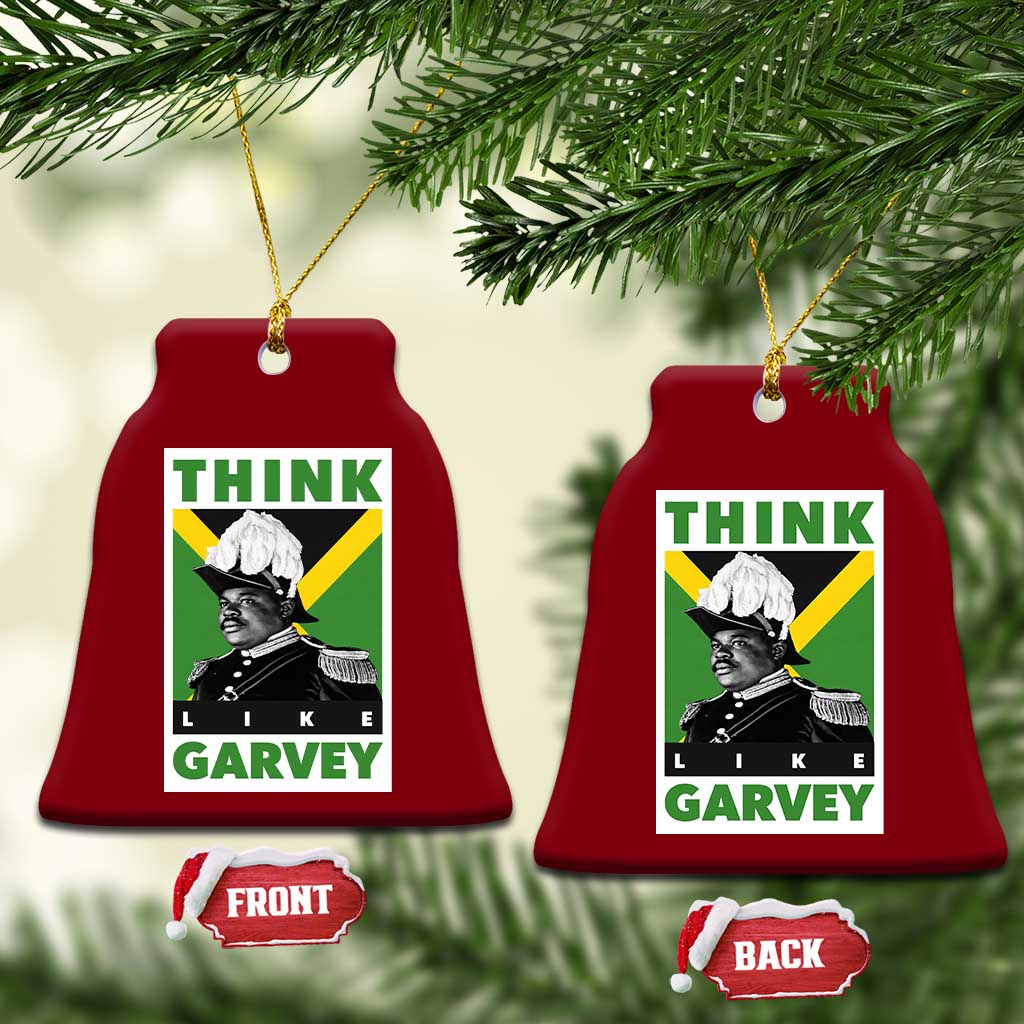 Pan Africanism Think Like Garvey Ceramic Ornament Marcus Garvey Jamaica Flag TS12 Print Your Wear