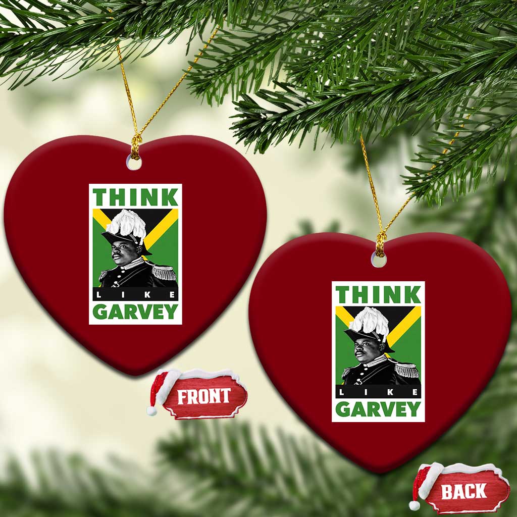 Pan Africanism Think Like Garvey Ceramic Ornament Marcus Garvey Jamaica Flag TS12 Print Your Wear