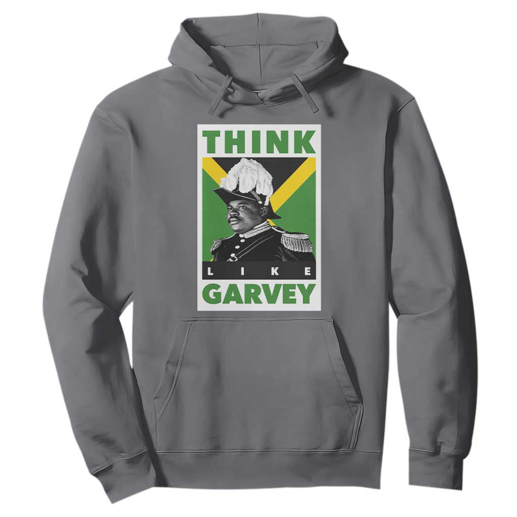 Pan Africanism Think Like Garvey Hoodie Marcus Garvey Jamaica Flag TS12 Charcoal Print Your Wear