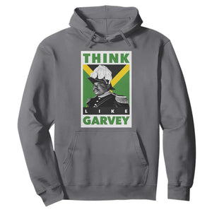 Pan Africanism Think Like Garvey Hoodie Marcus Garvey Jamaica Flag TS12 Charcoal Print Your Wear
