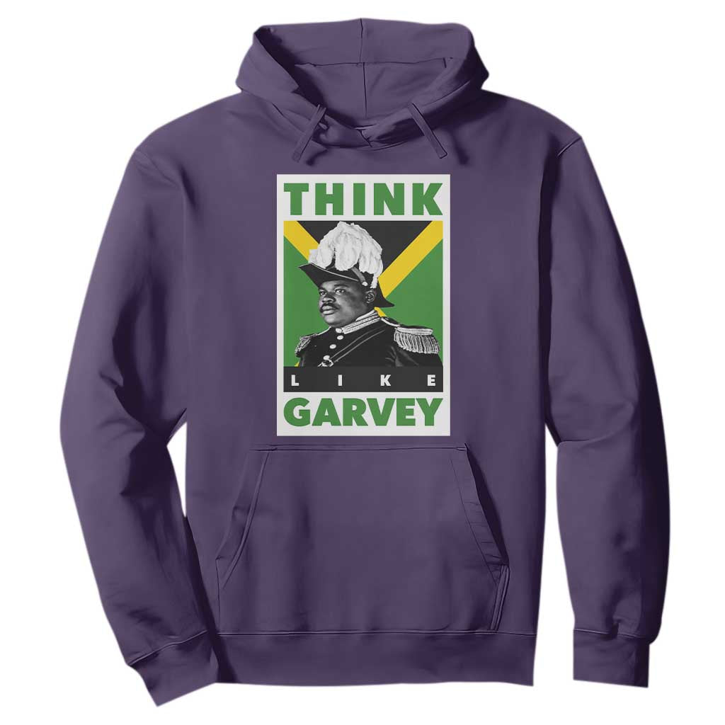 Pan Africanism Think Like Garvey Hoodie Marcus Garvey Jamaica Flag TS12 Purple Print Your Wear